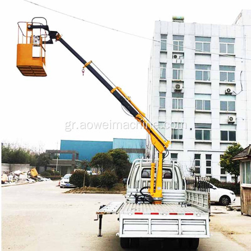 Εργοστασιακή τιμή Aerial Manlift Work Platform Μικρός γερανός τοποθετημένος για ανυψωτικό ρυμουλκούμενο φορτηγό αυτοκινήτου